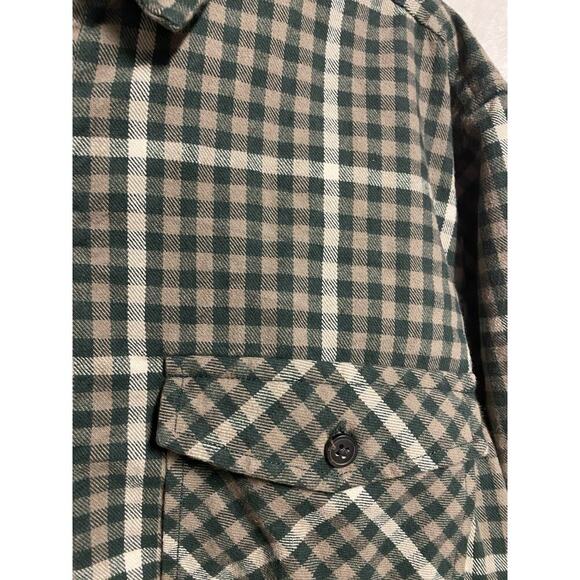 ONLY & SONS Tyson Check Mens Zip-Up Overshirt - SPRUCE Men’s Large - Picture 4 of 9